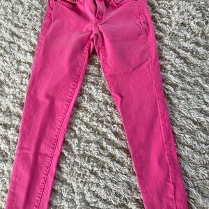 J Crew Hot Pink Skinny Ankle Jeans 25